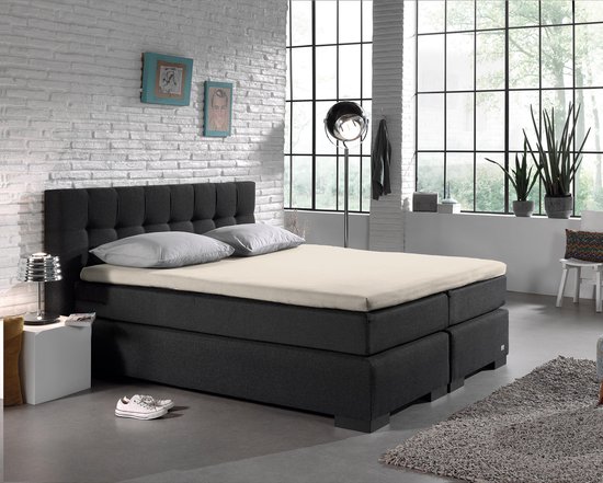 Dreamhouse Jersey Topper - Hoeslaken - 120/140x200/220 - Creme van Dreamhouse — afbeelding 3
