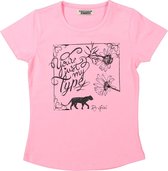 DJ Dutchjeans Meisjes T-shirt - Neon pink - Maat 92