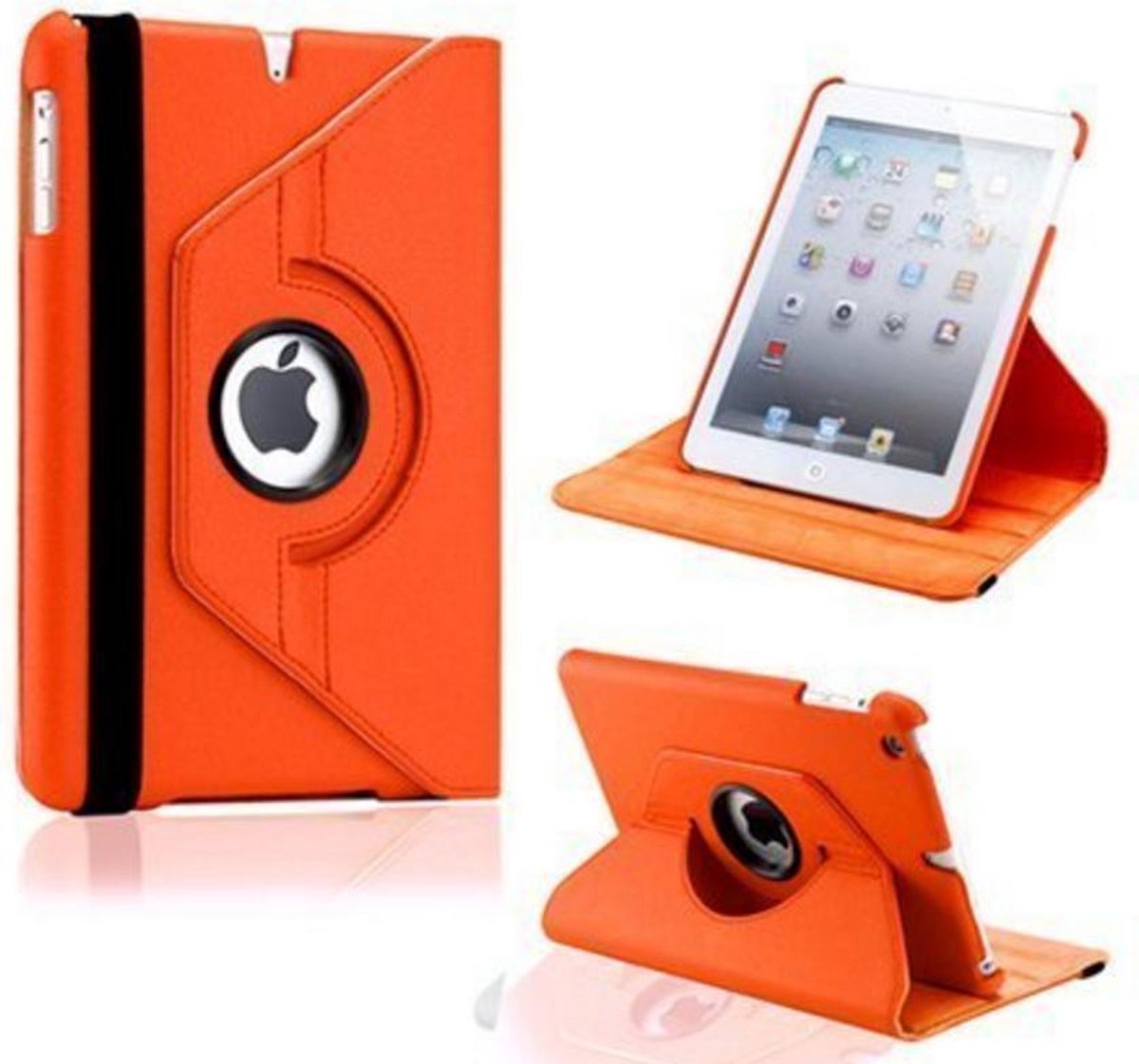 Apple iPad Air Swivel Case, 360 graden draaibare Hoes, Cover met Multi-stand - Kleur Oranje