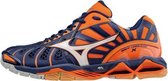 Mizuno wave Tornado X navy oranje volleybalschoenen