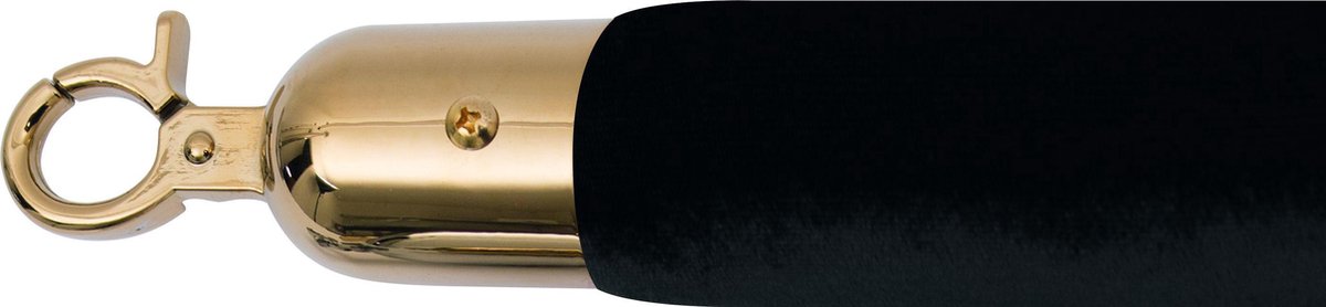Kordel für Absperrpfosten schwarz / Gold AF 222