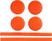 Saccon Vervangingsset Voor Etalage Standaard Oranje 6-delig