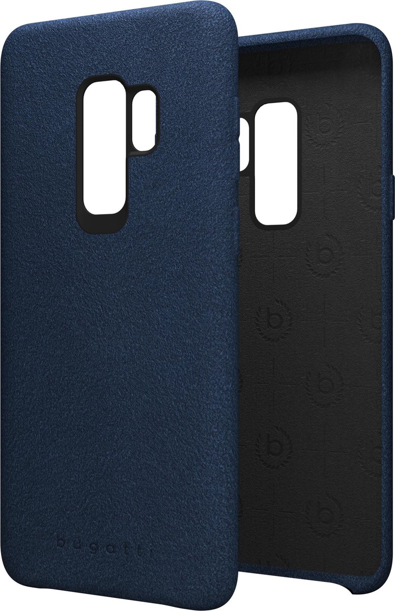Bugatti Ultrasuede Luxe Hoesje Samsung galaxy S9 Plus Blauw