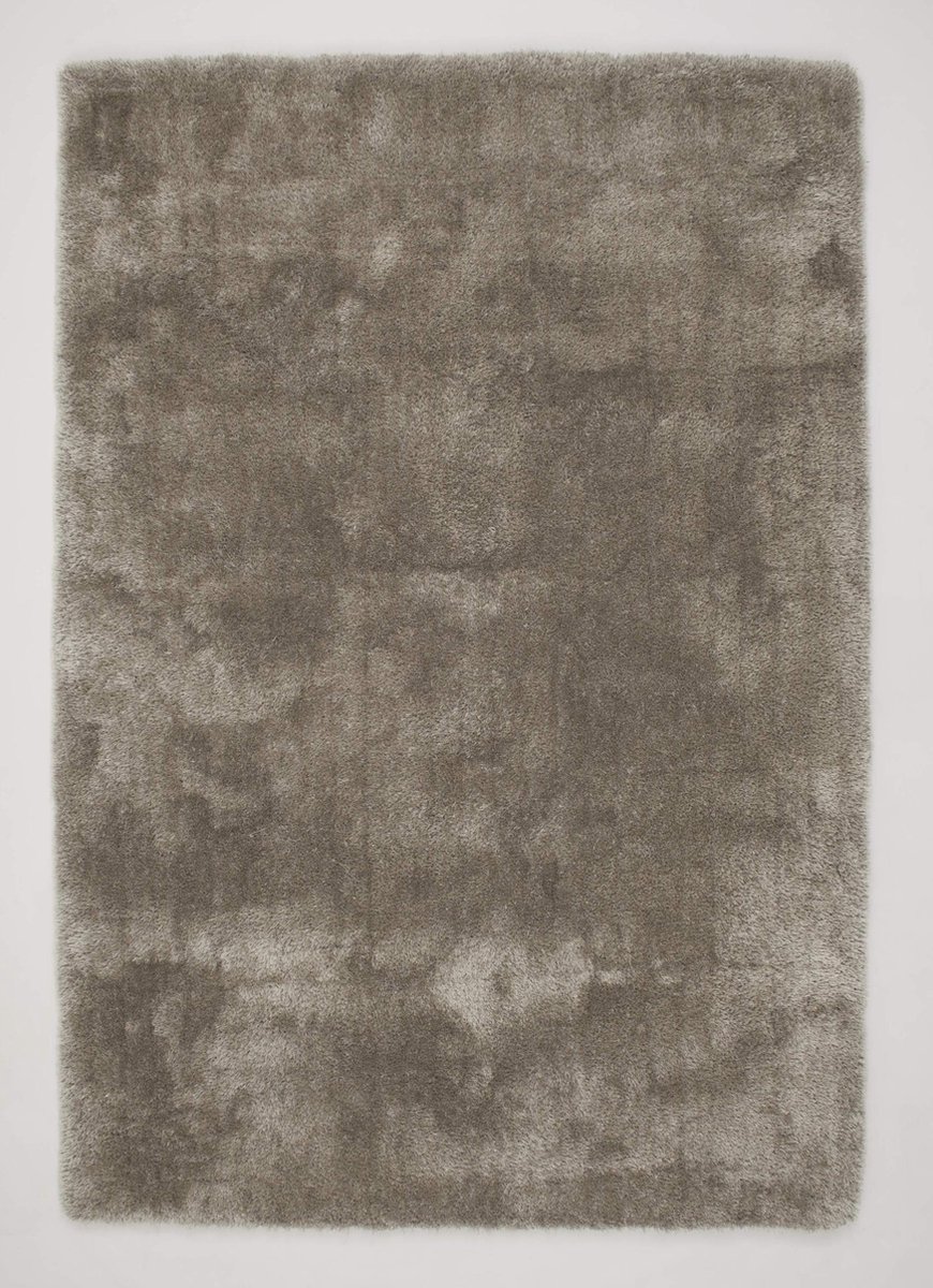 DÉJA Living Vloerkleed 200x290cm - Hoogpolig Lichtgrijs Stof - Lavar