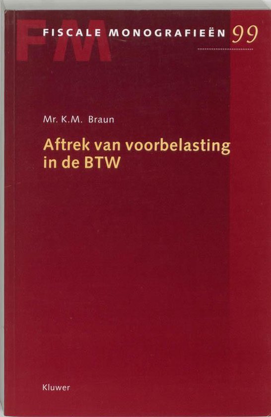 Aftrek van voorbelasting in de BTW - cover