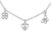 Collier The Jewelry Collection - Charms - Assortiment Zircone - 36 + 2cm - Argent