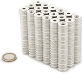 Neodymium Sterke Magneten - Magneet - SET 100 STUKS Schijfmagneten 15 x 3 mm met verzonken gat - 3.8kg Trekkracht