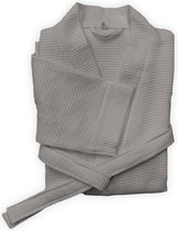 HeckettLane - Badjas Wafel Lang L Taupe Grey