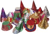 Set 100 Holografische hoedjes 10 assorti