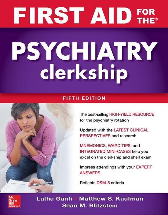 First Aid for the Psychiatry Clerkship, Fifth Edition - cover