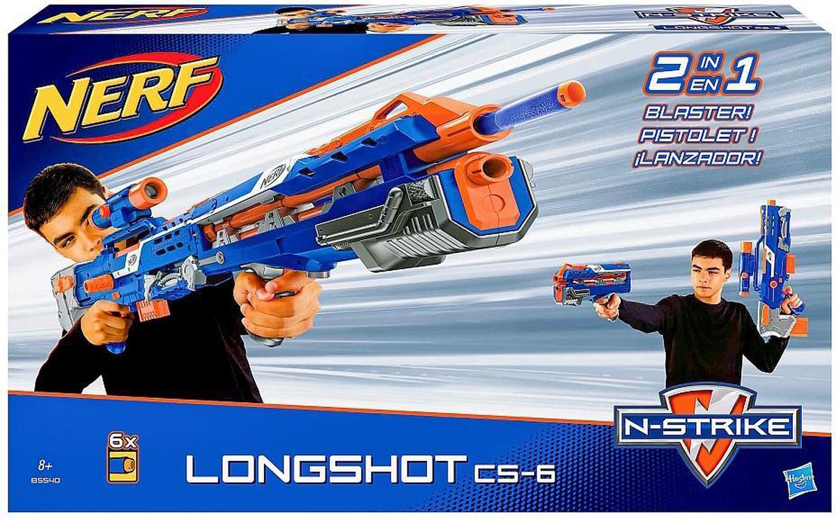 NERF N-Strike Long Shot CS-6 Blaster bol.com