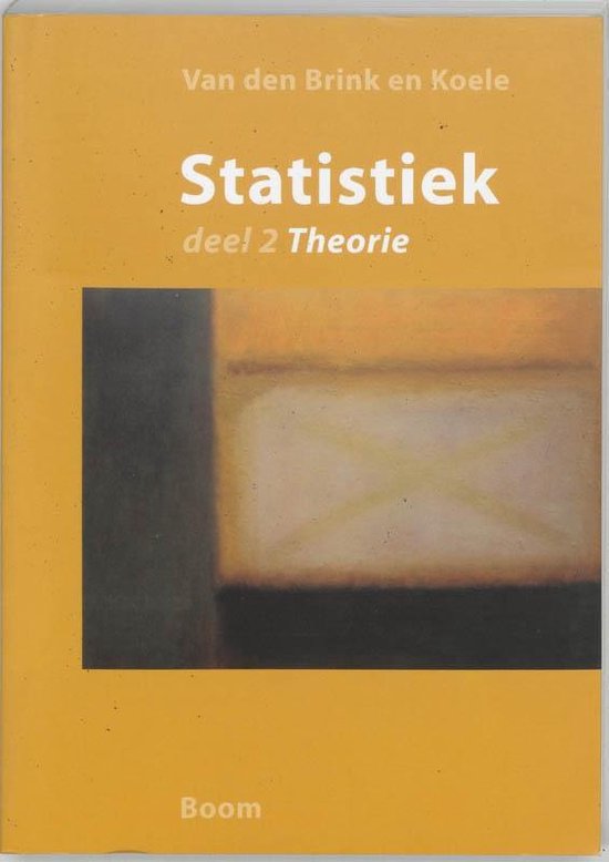 Cover van het boek 'Statistiek / 2 Theorie / druk 7' van P. Koele en W.P. van den Brink