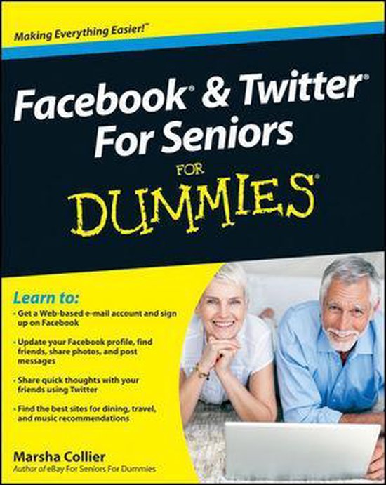 Facebook And Twitter For Seniors For Dummies - cover