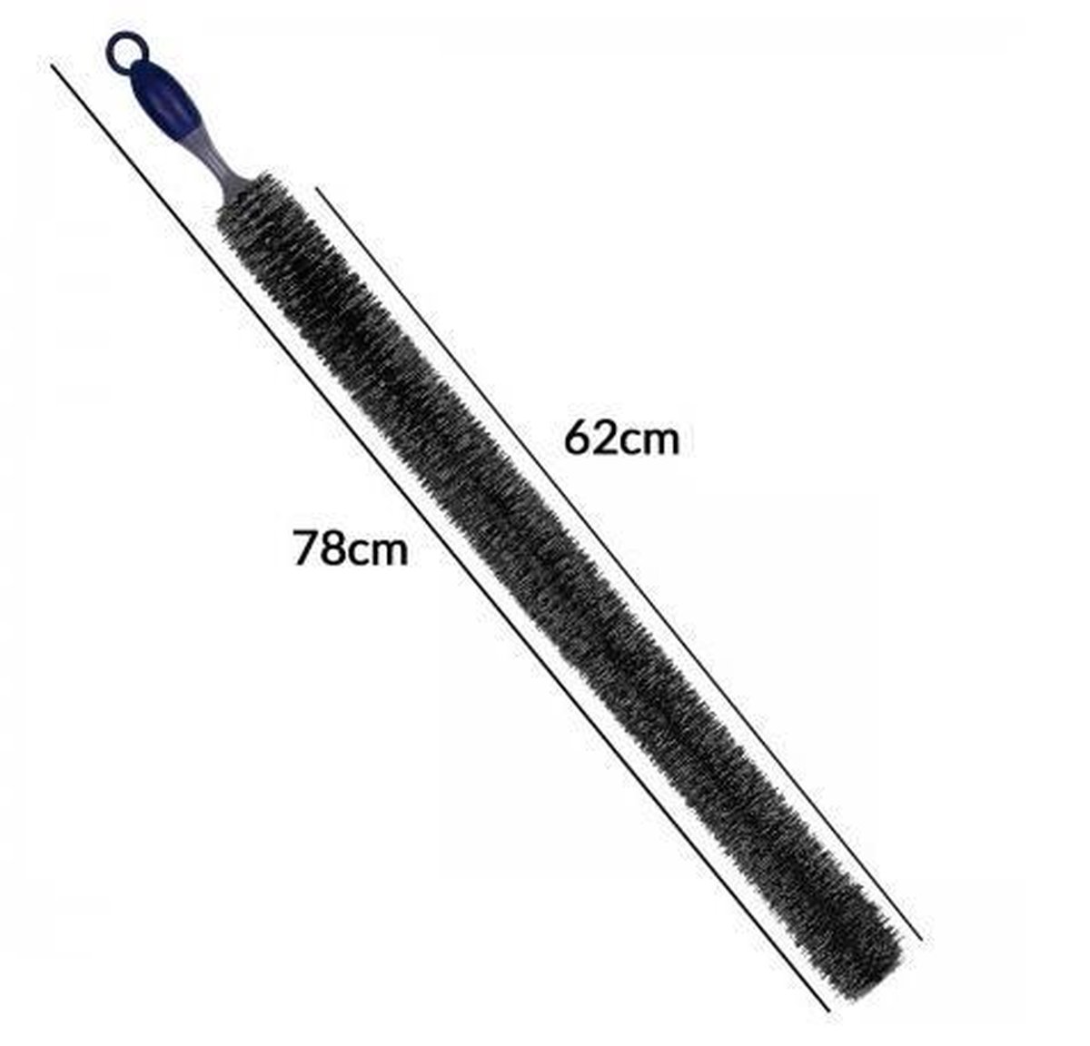 BRUSHYZ Radiatorborstel Lang 115cm I Ideale Voorbereiding op Het Stookseizoen I Flexibele Radiatorborstels voor Beter Binnenklimaat I Radiator Brushes I Verwarmingsborstel Zachte Wasbare Microvezel