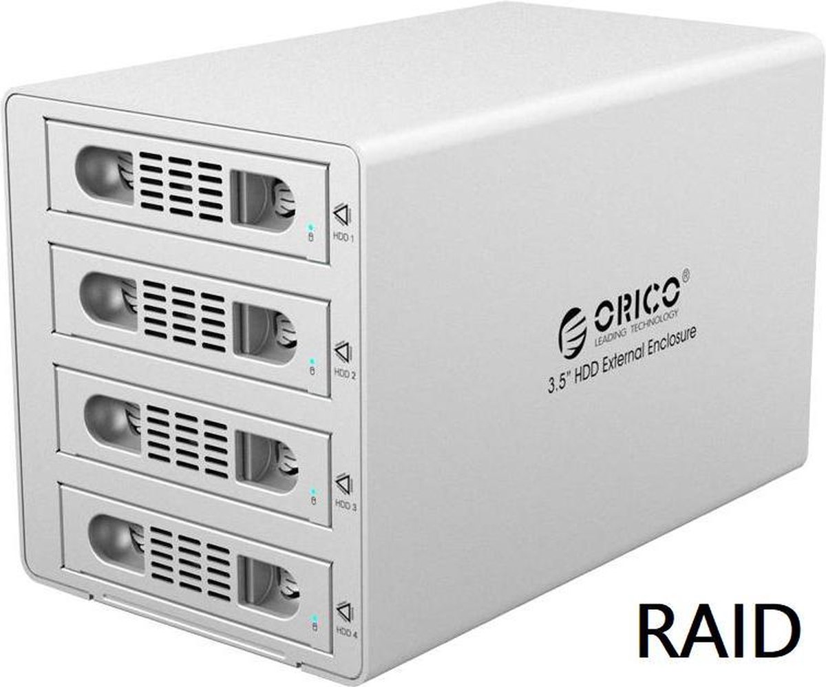 Orico Aluminium Multi Harde Schijf Behuizing voor Vier 3.5 inch Harde Schijven
