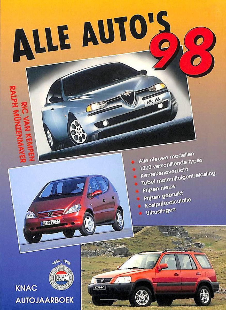 ALLE AUTO'S 1998, Ric van Kempen | 9789060135662 | Boeken | bol.com