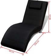 Elegante Loungestoel Zwart / Lounge stoel / Relax stoel / Chill stoel / Lounge Bankje / Lounge Fauteil