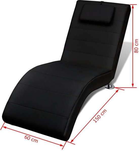 Elegante Loungestoel Zwart / Lounge stoel / Relax stoel / Chill stoel /  Lounge Bankje... | bol.com