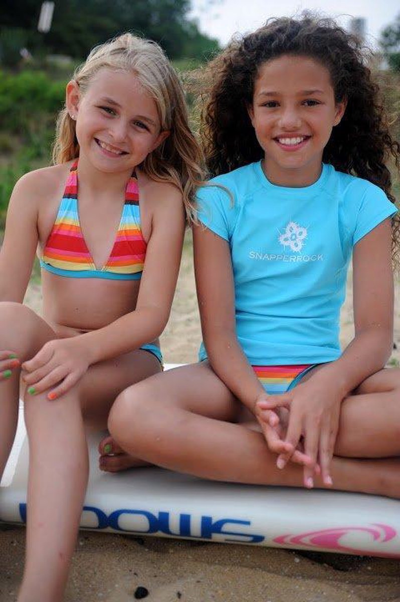 Snapper Rock UV - werend Zwemshirt Kinderen korte mouwen - Blauw — afbeelding 4