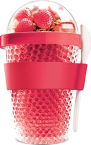 Asobu - Chill Yo 2 Go Yoghurtbeker - 386 ml - Rood