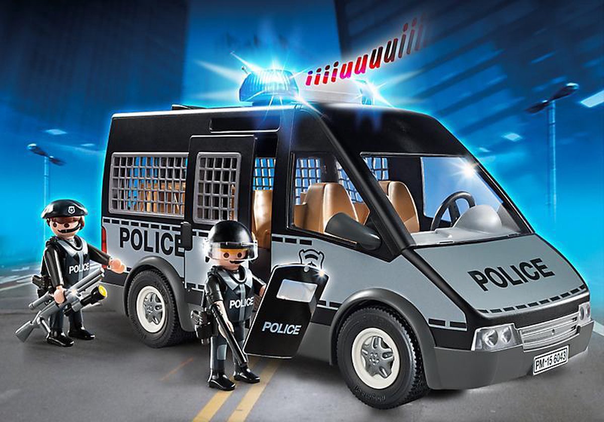 Politie celwagen met licht en geluid - 6043 | bol.com