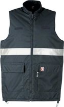 Sioen Garnich Vlamvertragende en antistatische bodywarmer Marineblauw maat XXL