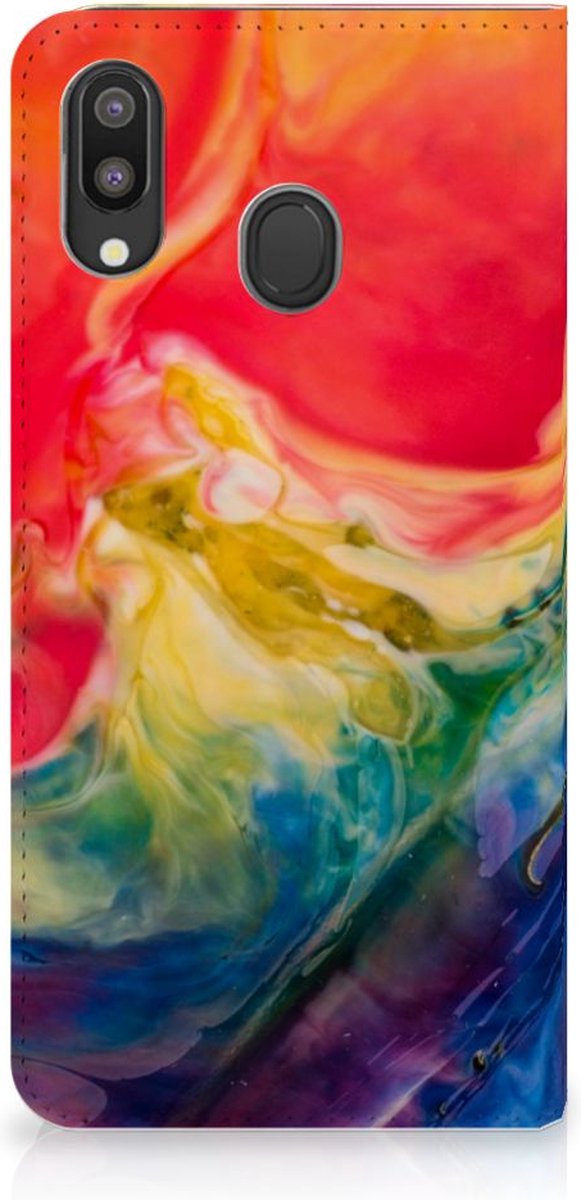 Bookcase Samsung Galaxy M20 Watercolor Dark