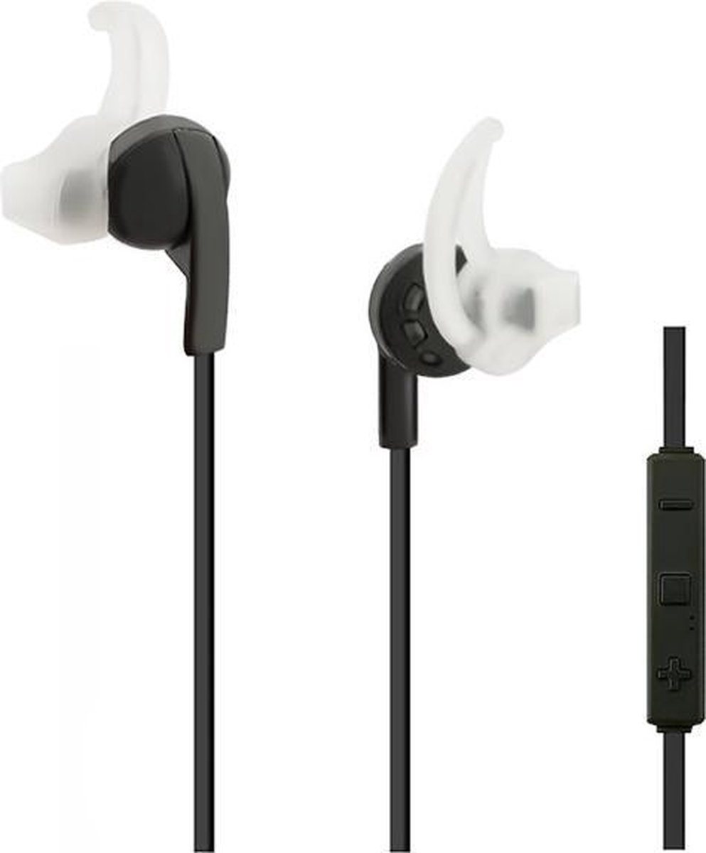 Qoltec In-ear koptelefoon draadloos BT met microfoon | Zwart.