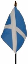 Schotland mini vlaggetje op stok 10 x 15 cm