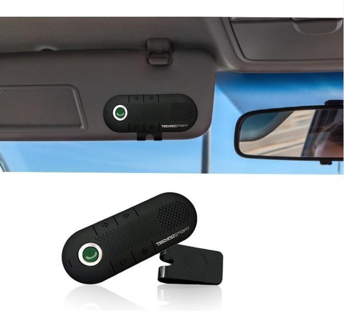 Handsfree Auto Bluetooth Carkit Zonneklep Set iPhone / Smartphone