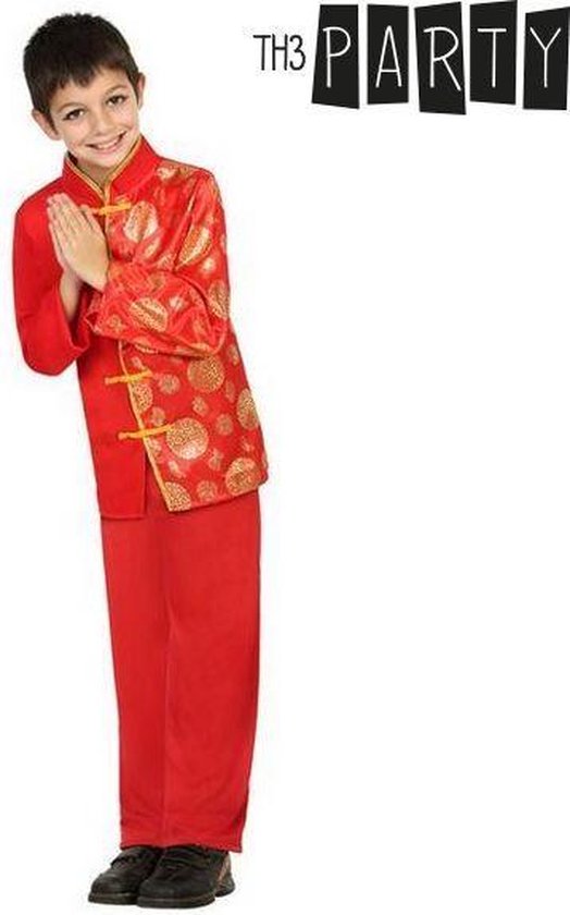 Rood en goudkleurig Chinees kostuum voor jongens - Verkleedkleding | bol.com