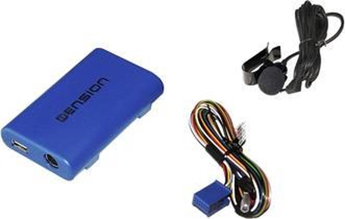 Interface Bluetooth et Auxiliaire pour voiture VOLKSWAGEN connecteur  Quadlock Kit Mains Libres Streaming Audio avec Micro