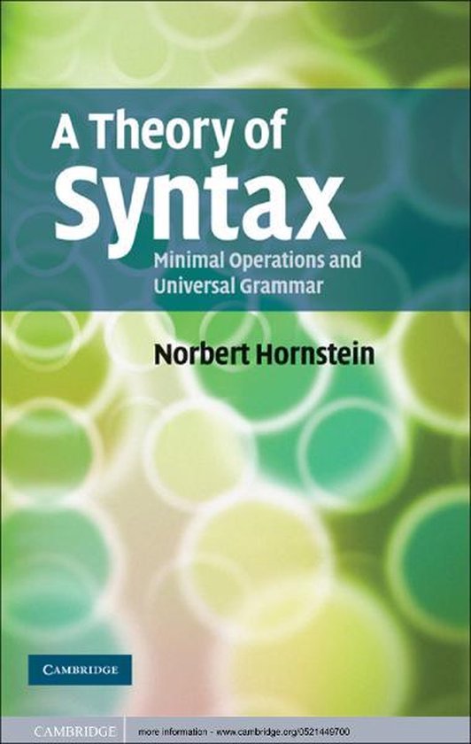 A Theory of Syntax - cover