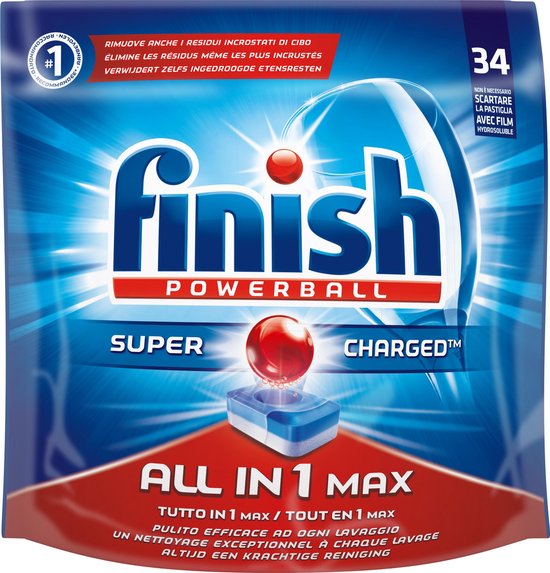 Finish Vaatwastabletten All in 1 Max Regular 34 tabs