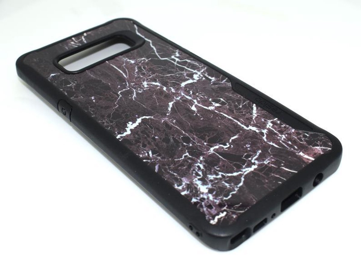 Yesido - Hard Back Cover voor Samsung Galaxy Note 8 - Marmer Aubergine