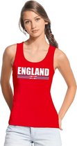 Rood Groot Brittannie supporter mouwloos shirt dames - Engeland singlet shirt/ tanktop XL
