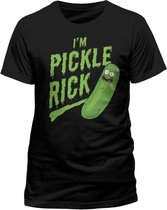 Rick and Morty Pickel Rick - Tshirt Black