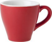 Cosy&Trendy For Professionals Barista Kopje - Ø6,3x6,2 cm - 7 cl - Red - 12 stuks