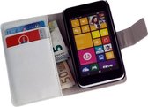 HC Blanc Nokia Lumia 530 Bookcase Etui à rabat Portefeuille Etui pour téléphone