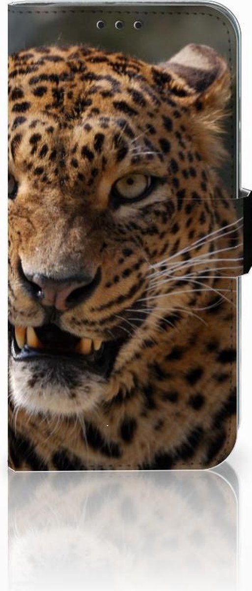 Honor 10 Lite Telefoonhoesje met Pasjes Luipaard