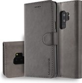 LC.IMEEKE Luxe Book Case - Geschikt voor Samsung Galaxy S9 Plus Hoesje - Grijs