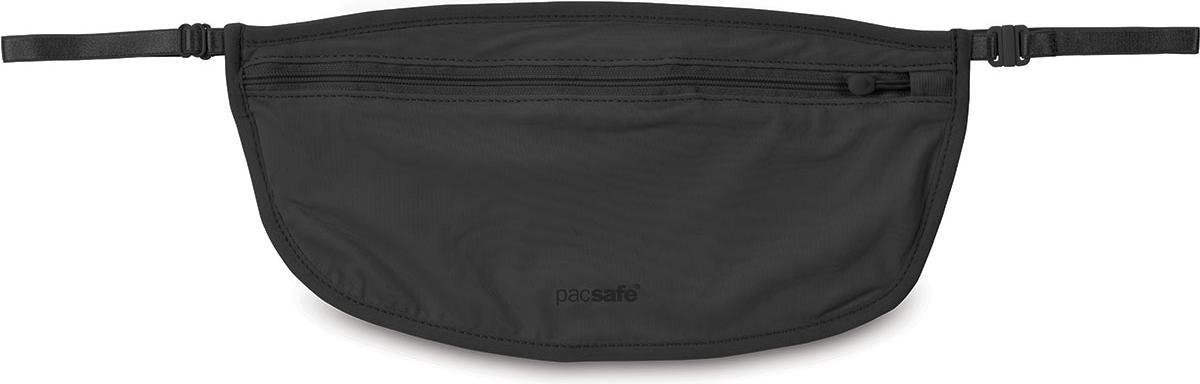 Pacsafe Geheime Heuptas - 13 x 27 x 0.3 cm - RFID-blokkerend - Waterafstotend - Wasbaar - Zwart