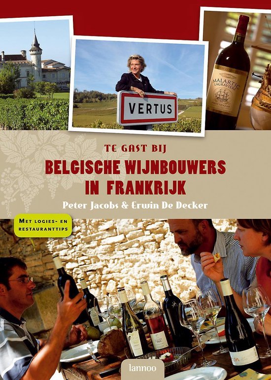 Cover van het boek 'Te gast bij Belgische wijnbouwers in Frankrijk' van P. Jacobs