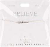 Armband Believe, silver plated