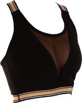 Papillon Sportbeha Dames Zwart Maat L