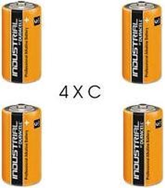 Vruchtbaar verzoek Uitlijnen Duracell C Industrial Batterijen LR14 - 4 stuks | bol.com