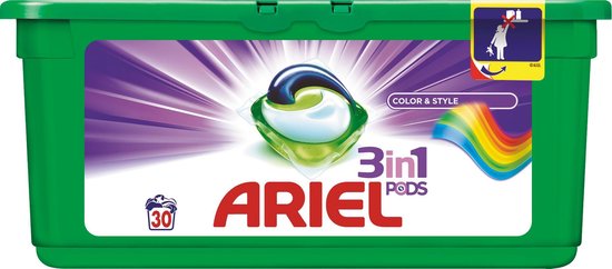 Geweldig gemakkelijk Zelfrespect Ariel 3in1 PODS Colour&Style - 30 wasbeurten - Wasmiddel | bol.com