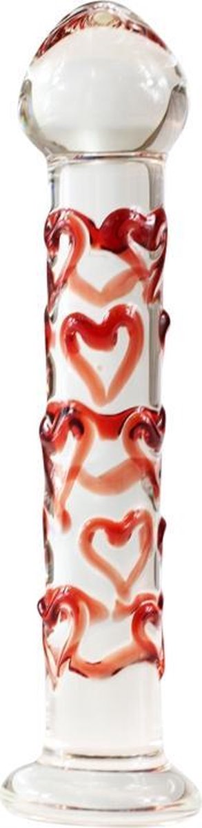 Goedkoopste Dildo met hartjes van glas