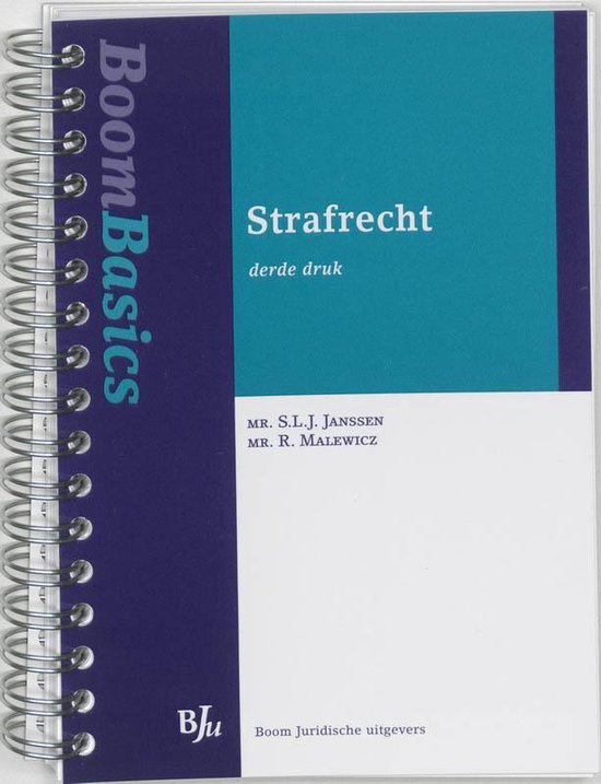 Boom Basics Strafrecht - cover