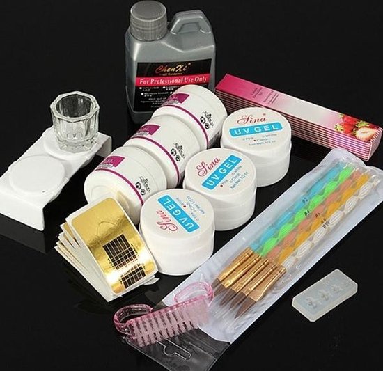Acryl Nagel Set - Nail Art Kit - Gel Polish - Manicure bol.com